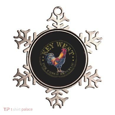 Key West Rooster Fl The Conch Republic Funny Souvenir Ornament
