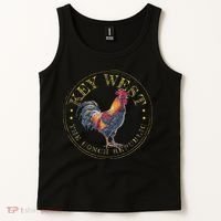 Key West Rooster Fl The Conch Republic Funny Souvenir Tank Top thumb 2