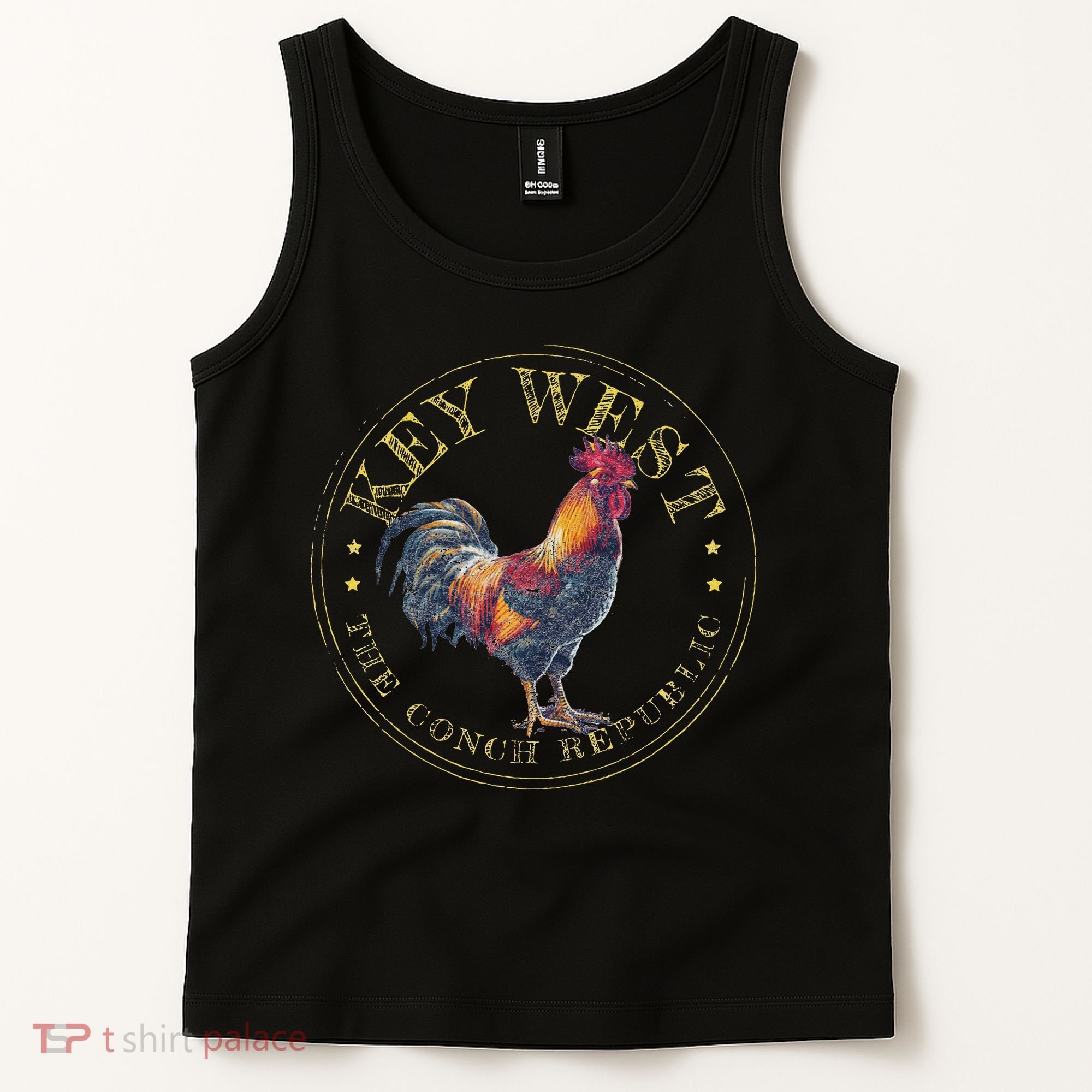 Key West Rooster Fl The Conch Republic Funny Souvenir Tank Top