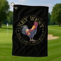 Key West Rooster Fl The Conch Republic Funny Souvenir Golf Towel thumb 1