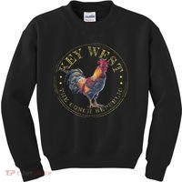 Key West Rooster Fl The Conch Republic Funny Souvenir Kids Sweatshirt thumb 0