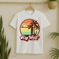 Key West Souvenirs Florida Vintage Surf Surfing Retro 70s T-Shirt thumb 2