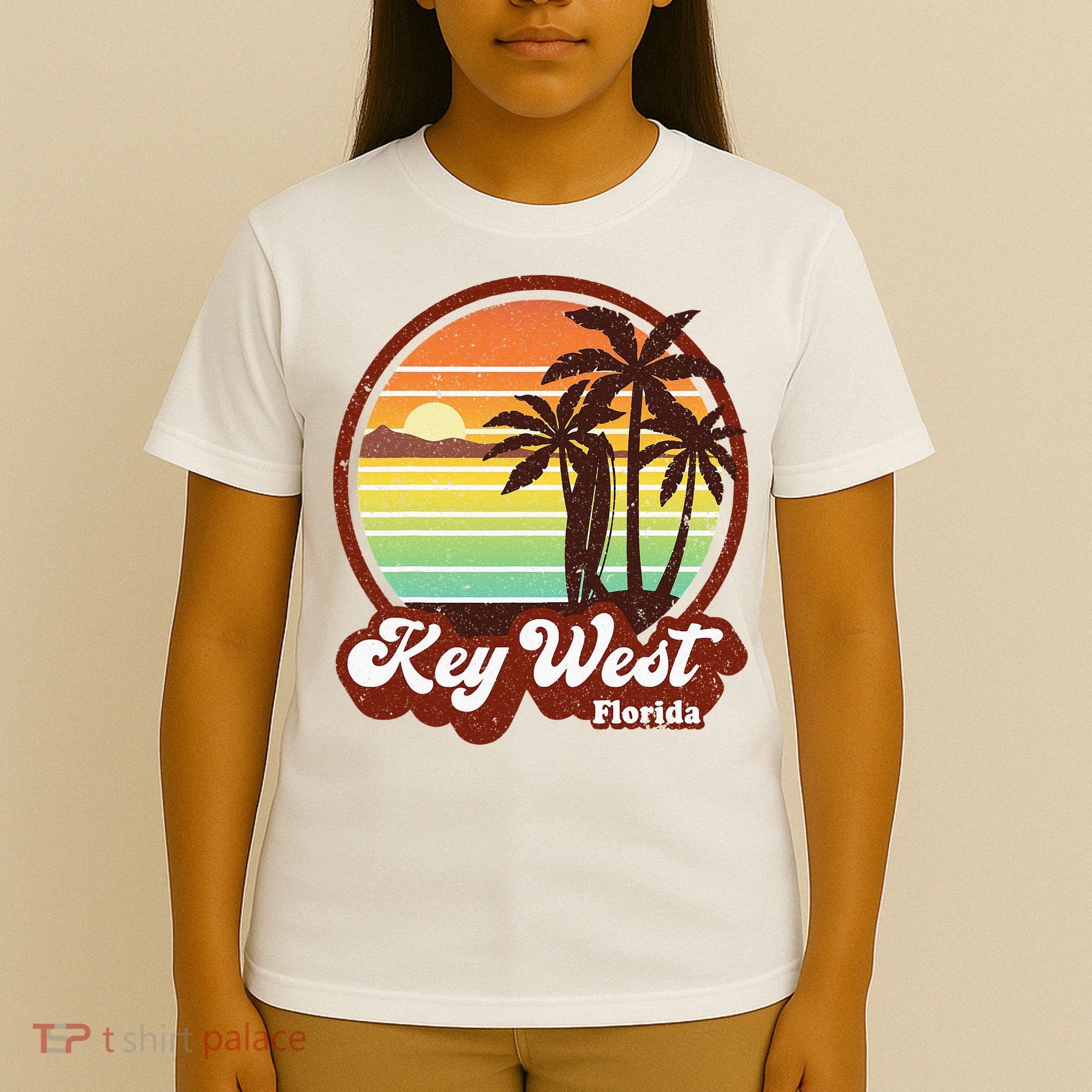 Key West Souvenirs Florida Vintage Surf Surfing Retro 70s T-Shirt