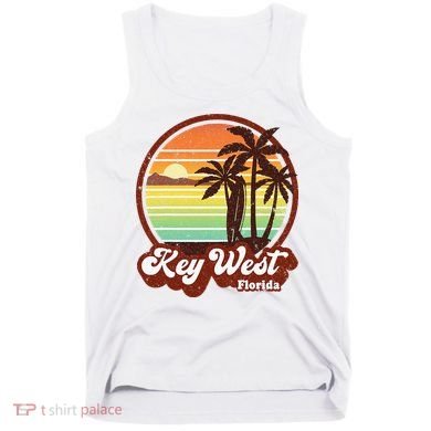 Key West Souvenirs Florida Vintage Surf Surfing Retro 70s Tank Top