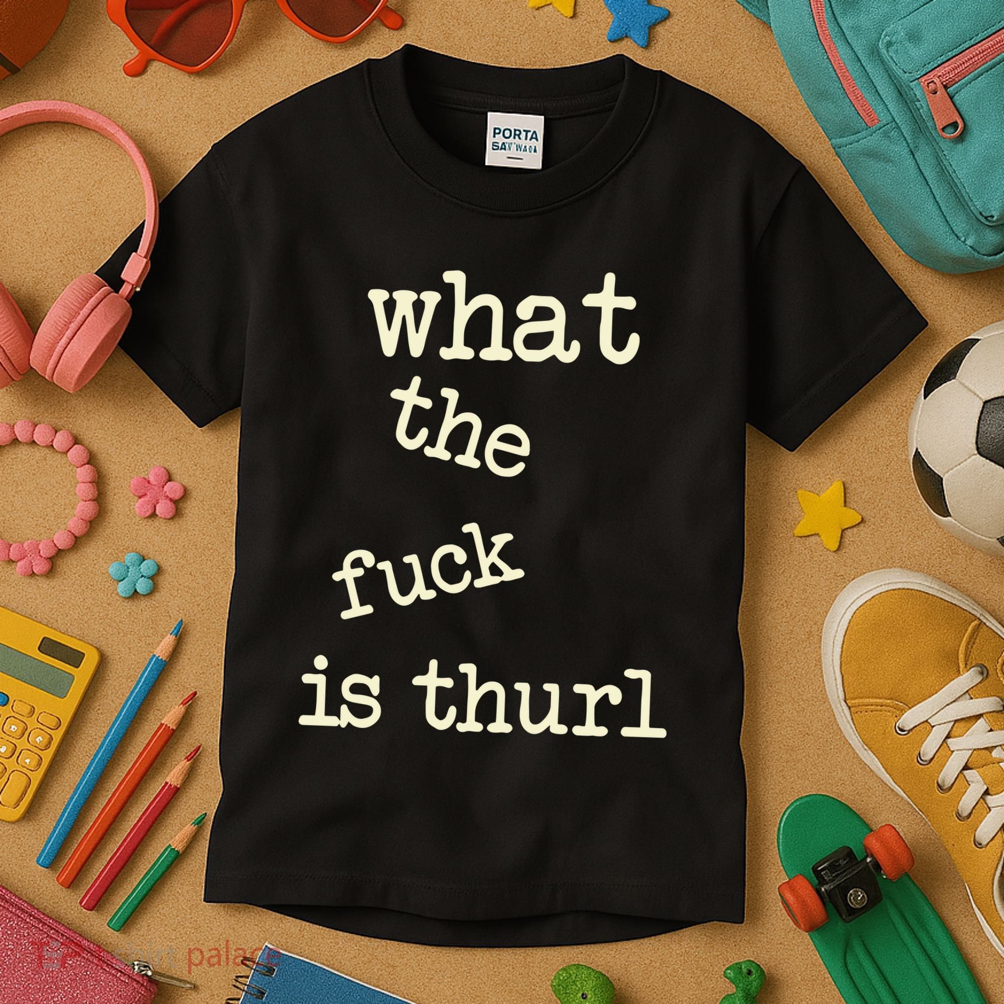 Kur7947 What The Fuck Is Thurl Kids T-Shirt