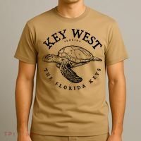 Key West Turtle Florida Keys Scuba Fishing Diving Tee T-Shirt thumb 3