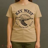 Key West Turtle Florida Keys Scuba Fishing Diving Tee T-Shirt thumb 4