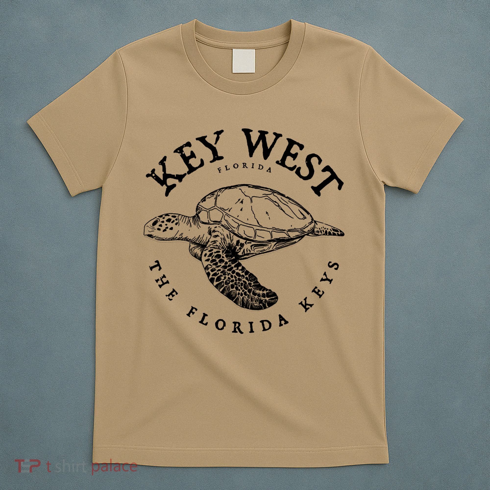 Key West Turtle Florida Keys Scuba Fishing Diving Tee T-Shirt