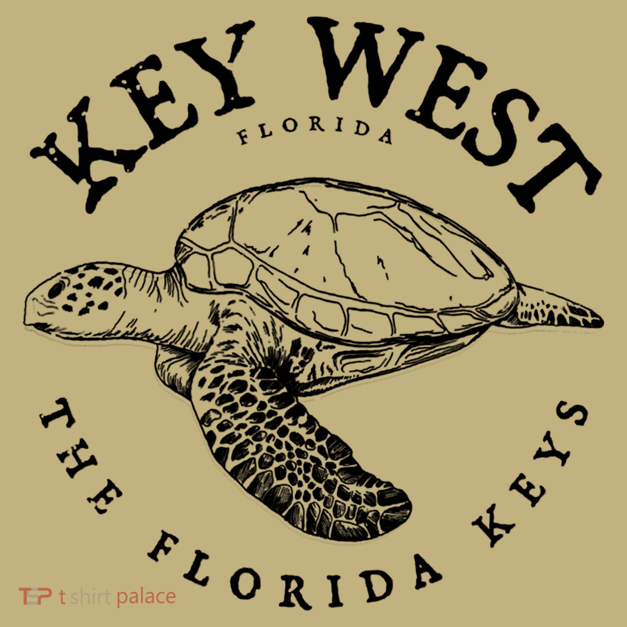 Key West Turtle Florida Keys Scuba Fishing Diving Tee T-Shirt