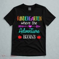 Kindergarten Where The Adventure Begins Kinder Teacher T-Shirt thumb 5