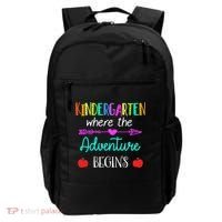 Kindergarten Where The Adventure Begins Kinder Teacher Backpack thumb 0