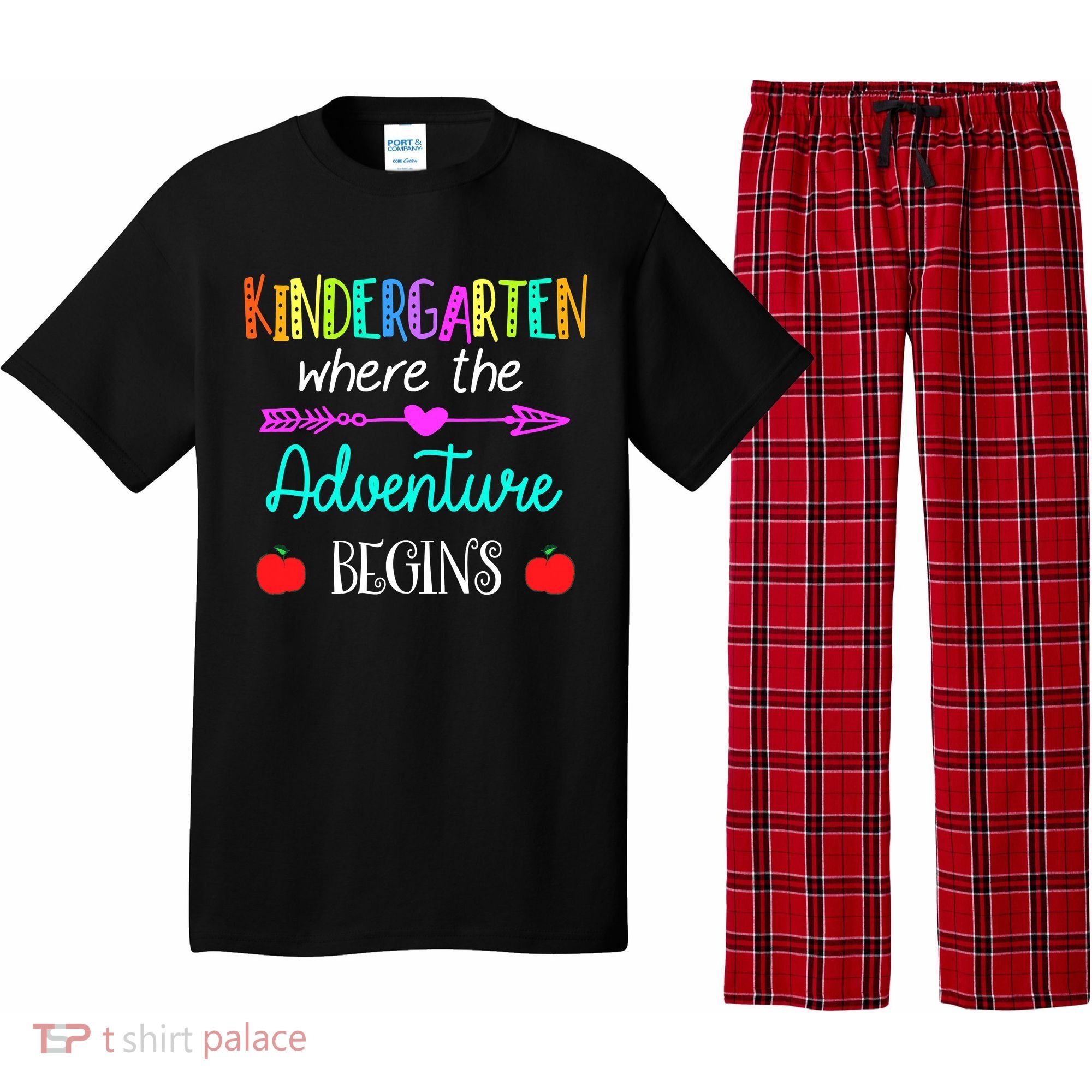 Kindergarten Where The Adventure Begins Kinder Teacher Pajama Set
