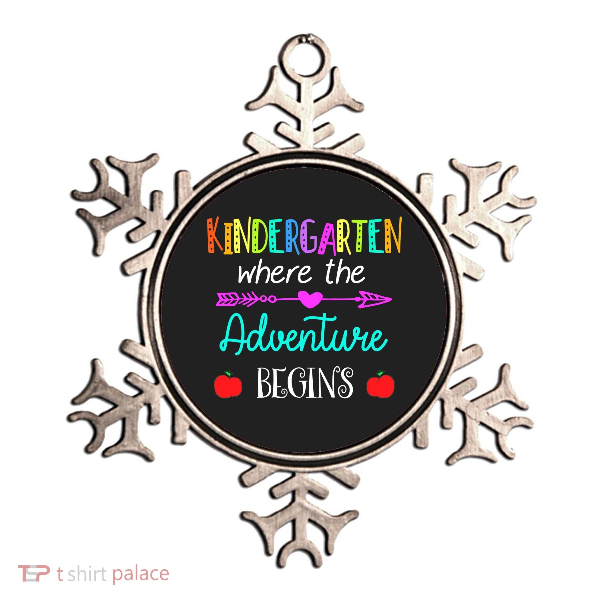 Kindergarten Where The Adventure Begins Kinder Teacher Ornament