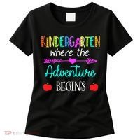 Kindergarten Where The Adventure Begins Kinder Teacher Women's T-Shirt thumb 0