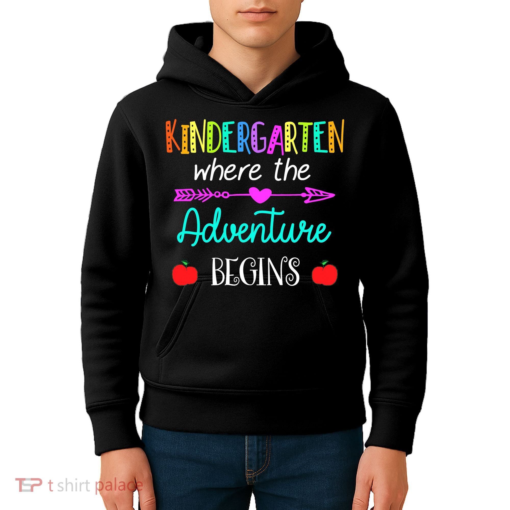 Kindergarten Where The Adventure Begins Kinder Teacher Kids Hoodie