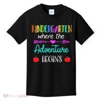 Kindergarten Where The Adventure Begins Kinder Teacher Kids T-Shirt thumb 0