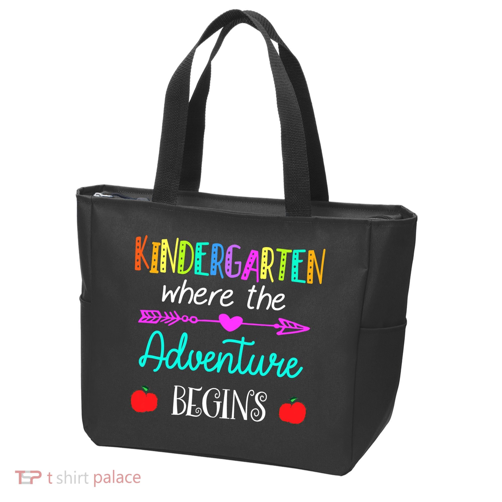 Kindergarten Where The Adventure Begins Kinder Teacher Tote Bag