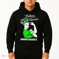 Kidney Warrior Unbreakable Kidney Awareness Gift Hoodie thumb 2