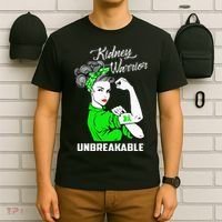 Kidney Warrior Unbreakable Kidney Awareness Gift T-Shirt thumb 6