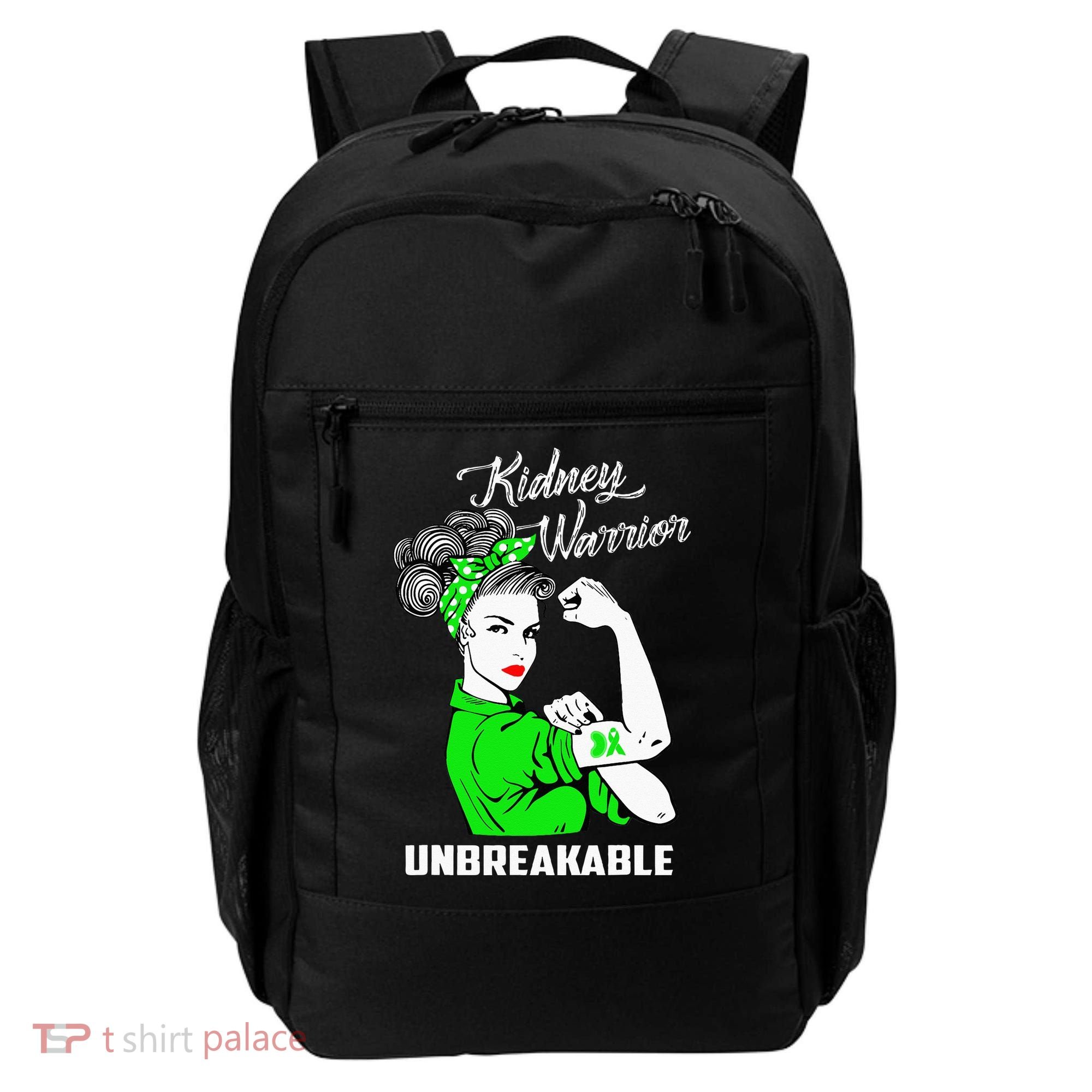 Kidney Warrior Unbreakable Kidney Awareness Gift Backpack