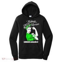 Kidney Warrior Unbreakable Kidney Awareness Gift Women's Hoodie thumb 0