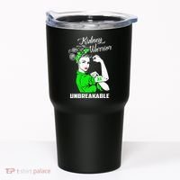Kidney Warrior Unbreakable Kidney Awareness Gift Tumbler thumb 0