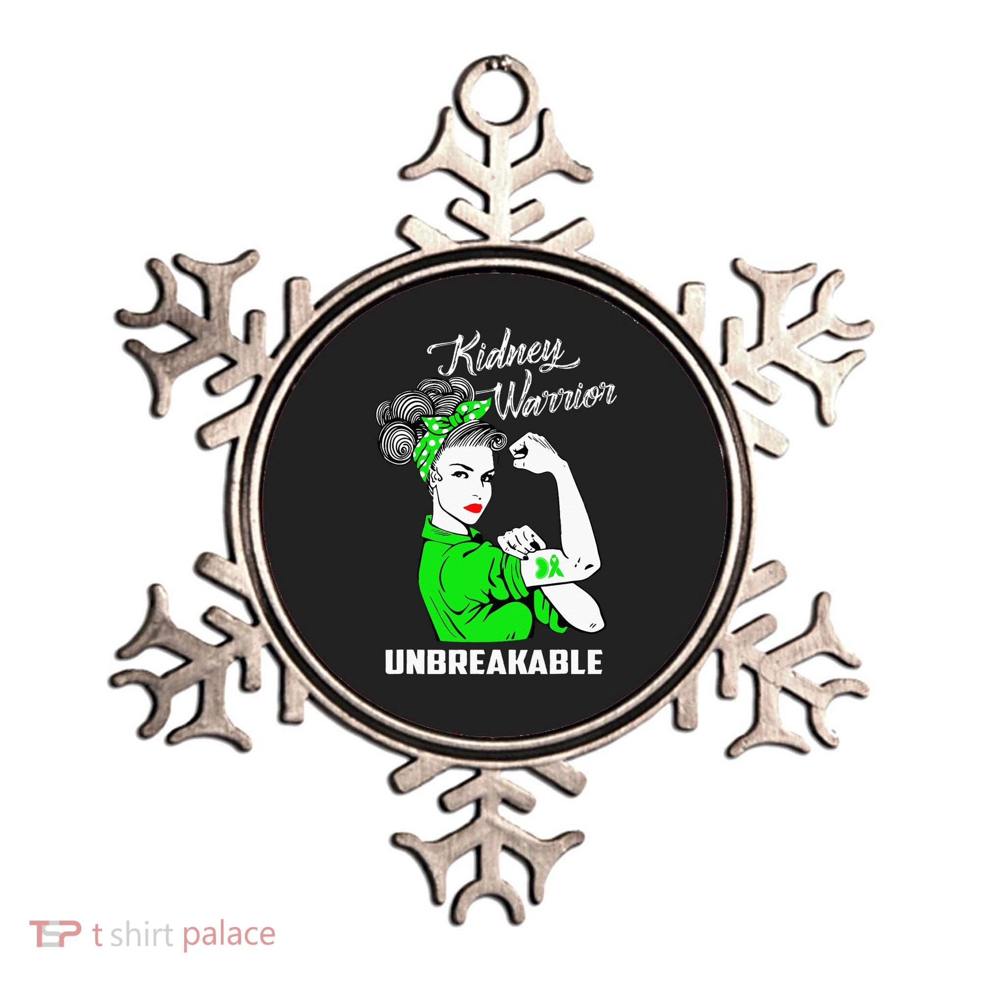 Kidney Warrior Unbreakable Kidney Awareness Gift Ornament