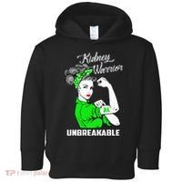 Kidney Warrior Unbreakable Kidney Awareness Gift Toddler Hoodie thumb 0