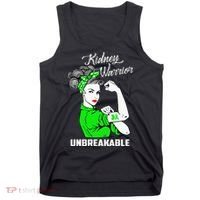 Kidney Warrior Unbreakable Kidney Awareness Gift Tank Top thumb 0