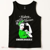 Kidney Warrior Unbreakable Kidney Awareness Gift Tank Top thumb 2
