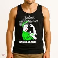 Kidney Warrior Unbreakable Kidney Awareness Gift Tank Top thumb 3