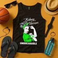 Kidney Warrior Unbreakable Kidney Awareness Gift Tank Top thumb 4