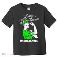 Kidney Warrior Unbreakable Kidney Awareness Gift Toddler T-Shirt thumb 0