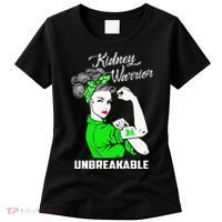 Kidney Warrior Unbreakable Kidney Awareness Gift Women's T-Shirt thumb 0