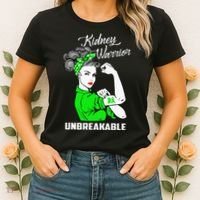 Kidney Warrior Unbreakable Kidney Awareness Gift Women's T-Shirt thumb 2