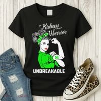 Kidney Warrior Unbreakable Kidney Awareness Gift Women's T-Shirt thumb 3