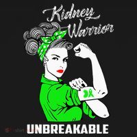 Kidney Warrior Unbreakable Kidney Awareness Gift Kids Long Sleeve Shirt thumb 2