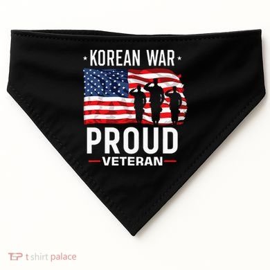 Korean War Veteran USA-Made Doggie Bandana