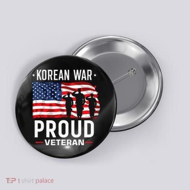 Korean War Veteran Button