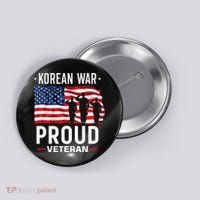 Korean War Veteran Button thumb 0