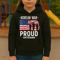 Korean War Veteran Kids Hoodie thumb 3