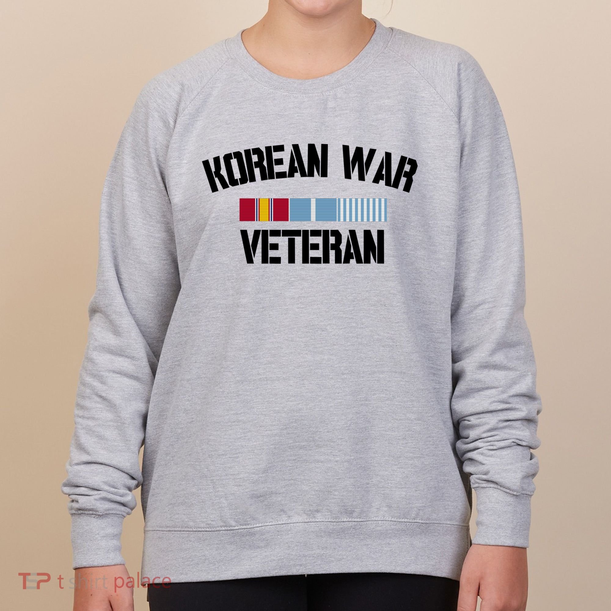 Korean War Veteran Pride Korea Service Ribbon Gift Women's Sweatshirt