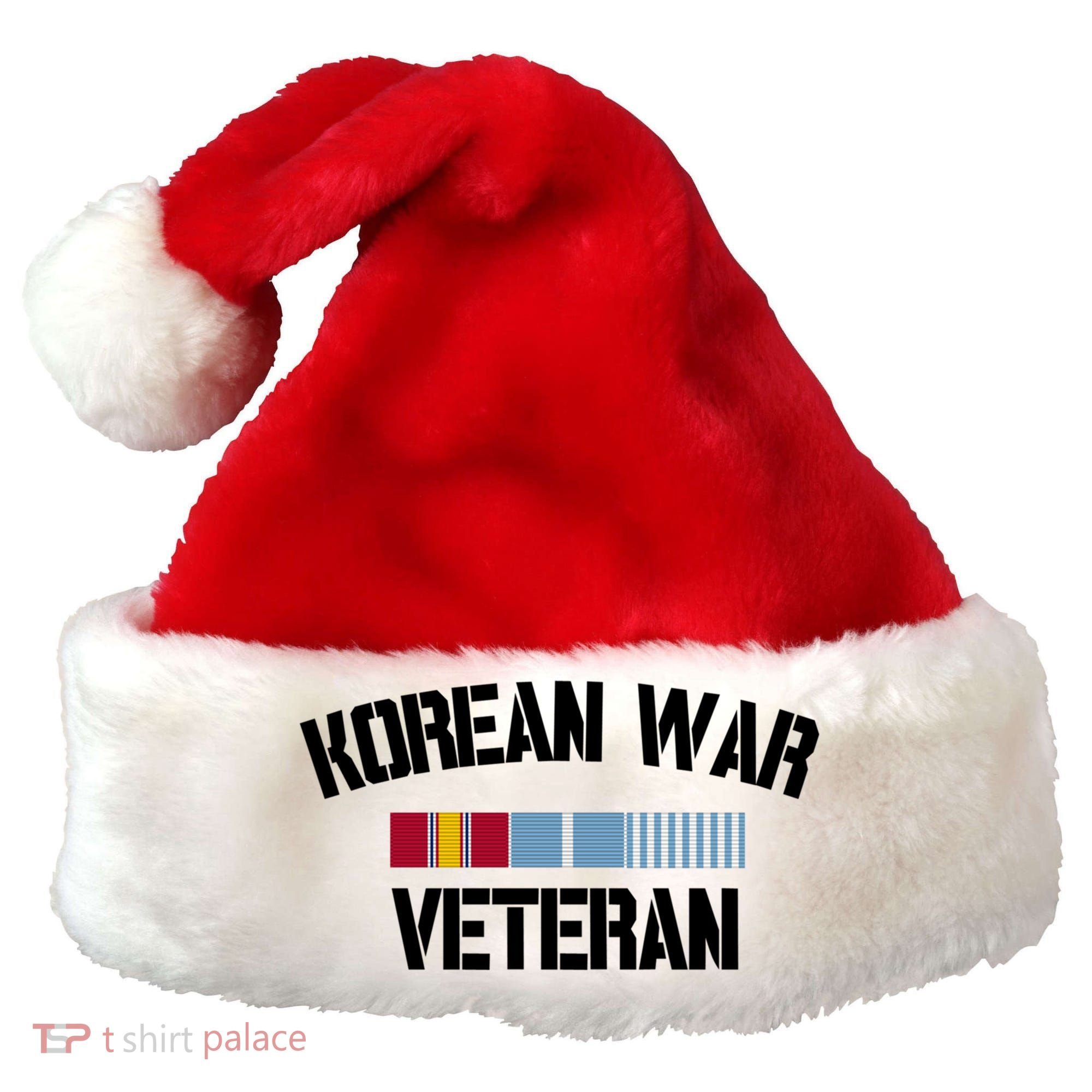 Korean War Veteran Pride Korea Service Ribbon Gift Santa Hat