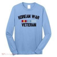 Korean War Veteran Pride Korea Service Ribbon Gift Long Sleeve Shirt thumb 0