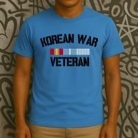 Korean War Veteran Pride Korea Service Ribbon Gift T-Shirt thumb 3