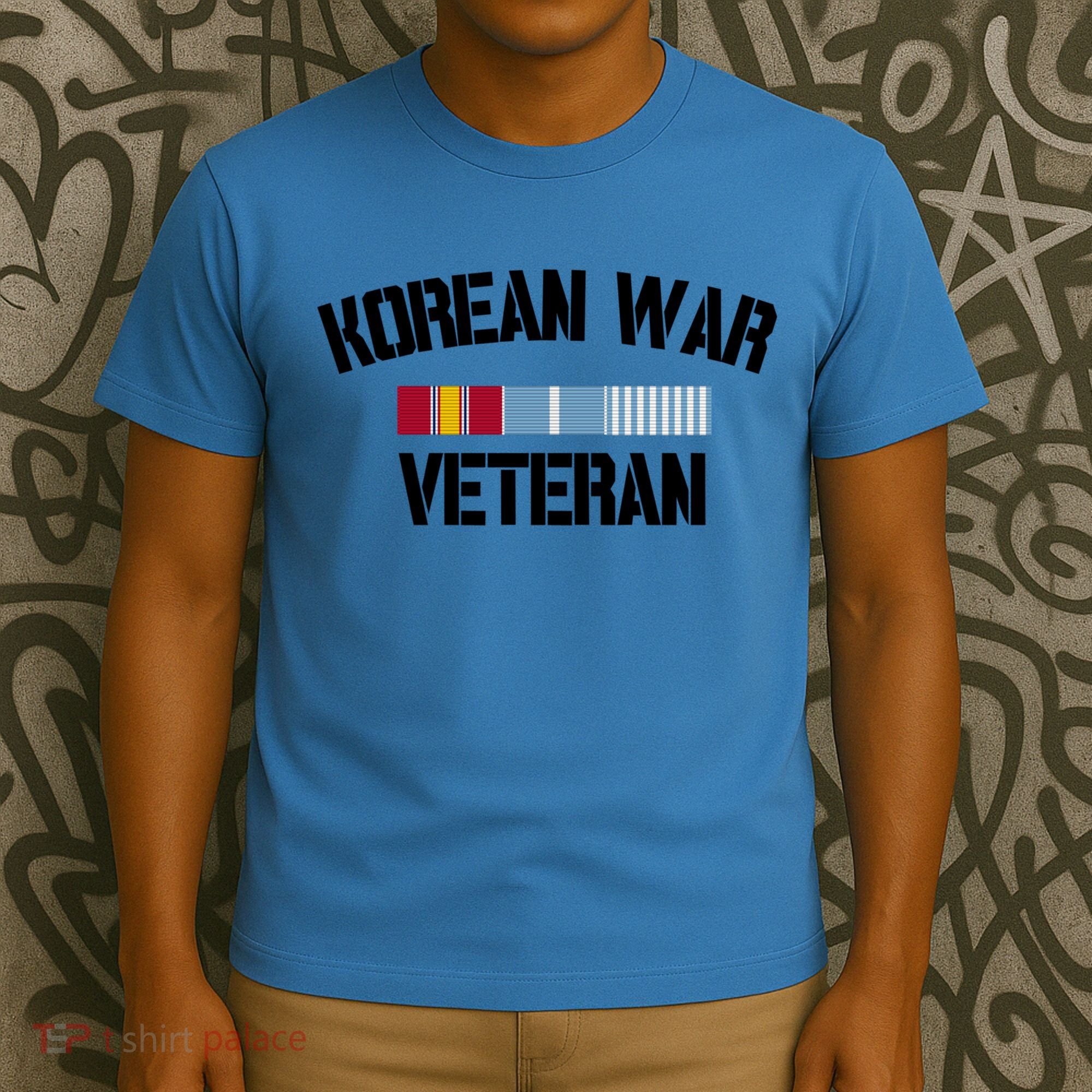 Korean War Veteran Pride Korea Service Ribbon Gift T-Shirt