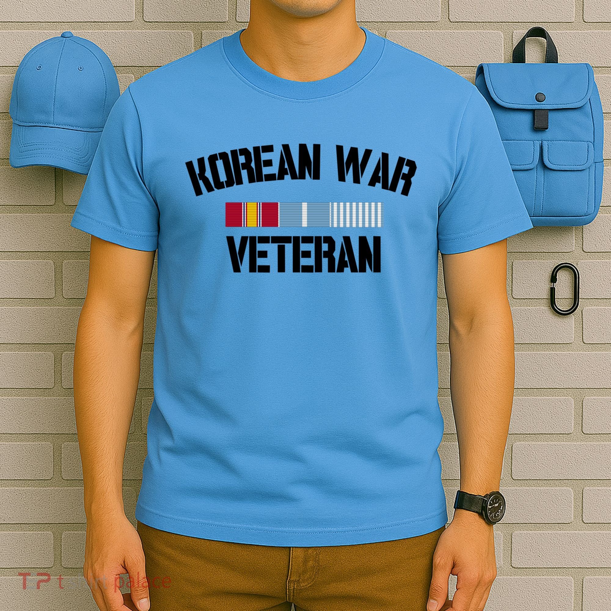 Korean War Veteran Pride Korea Service Ribbon Gift T-Shirt