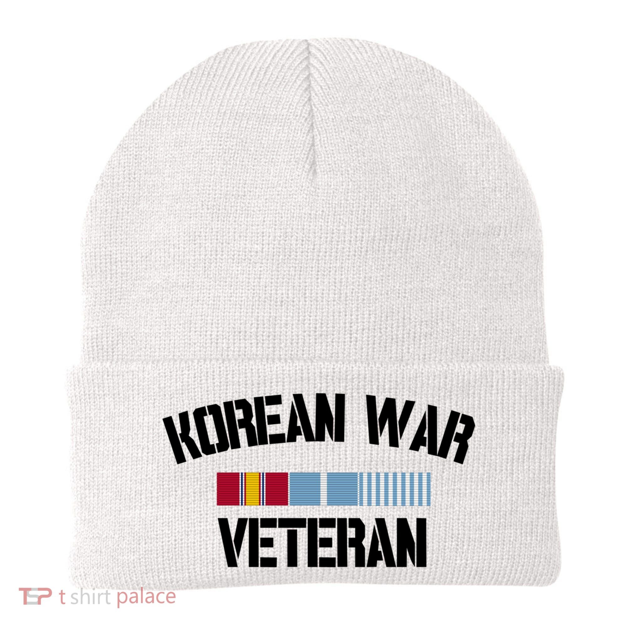 Korean War Veteran Pride Korea Service Ribbon Gift Beanie