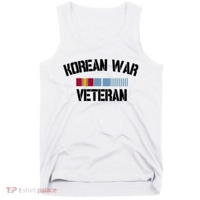 Korean War Veteran Pride Korea Service Ribbon Gift Tank Top