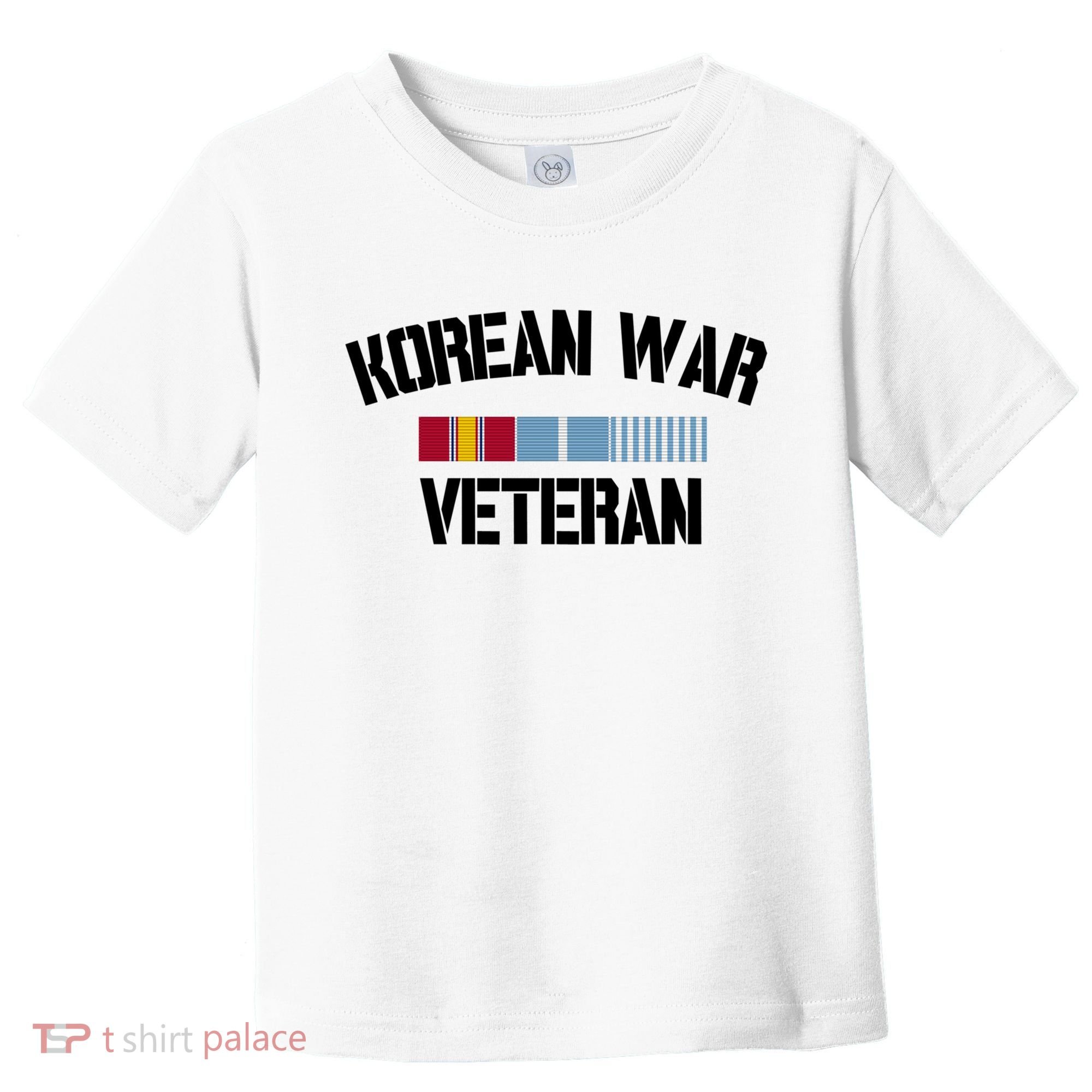 Korean War Veteran Pride Korea Service Ribbon Gift Toddler T-Shirt